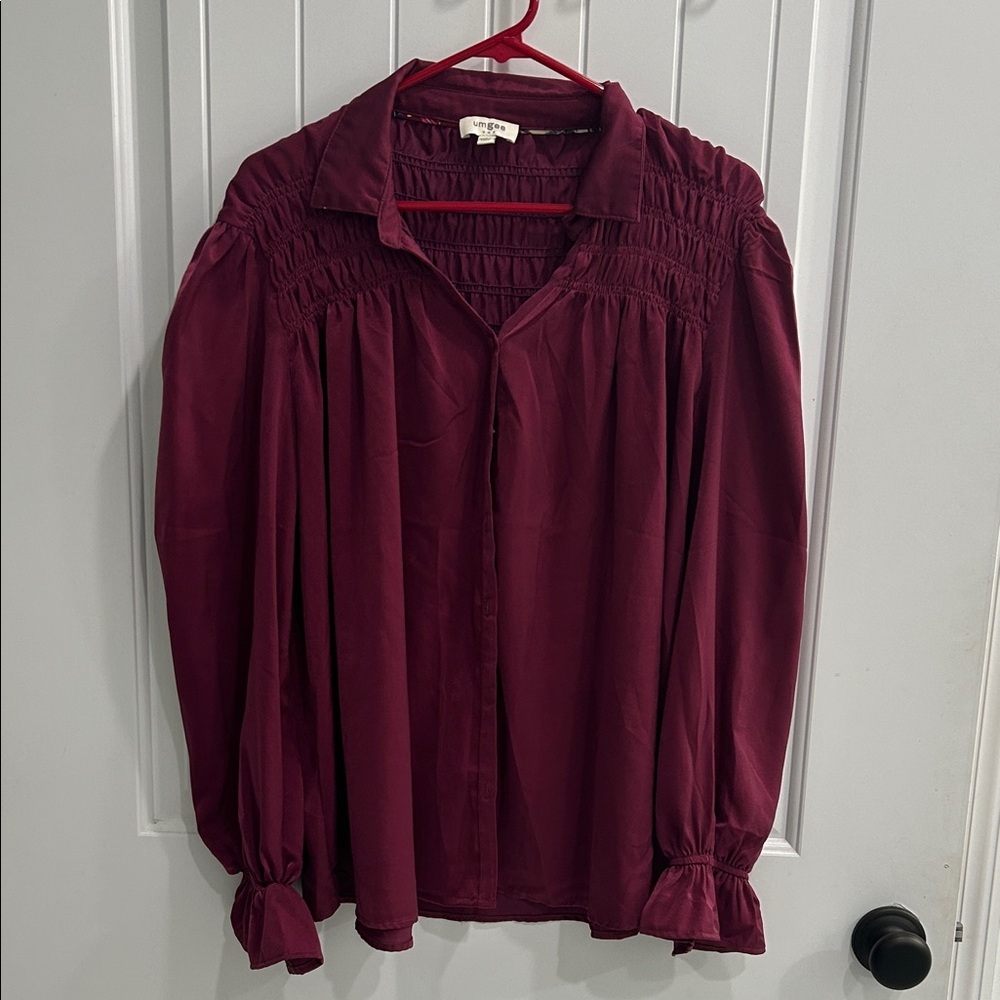 Umgee Deep Red Blouse